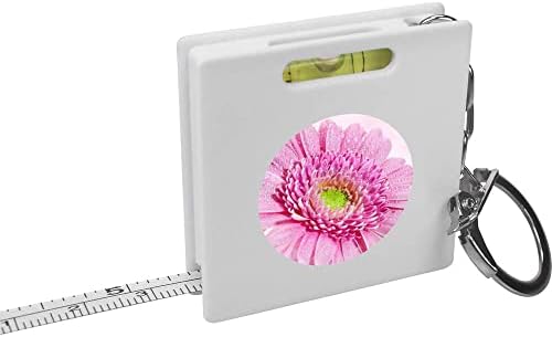 Рулетка за ключове Azeeda Мокър розово цвете /Инструмент за измерване на нивелир (KM00014237)