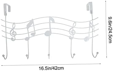 Желязната Кука за музикални Ноти Cabilock, Стенни Закачалка за дрехи, Черни Куки, с Орнаменти, Черни Закачалки За дрехи, Кука за