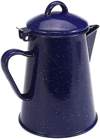 КУТДЫК Синьо кана за кафе емайл на чайника ръчно заваряване на чайник ретро звезден син чайник и прибори за готвене