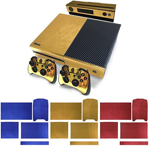 AimasirM PVC Декоративни Стикер Защитно покритие за конзолата XBOX ONE + Контролер (златен)