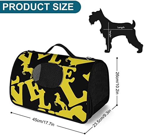 Малка чанта-переноска за кученца Love Horse, переноска за пътуване на открито, разходки по магазините