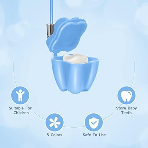 ARTIBETTER 5 бр. паста за Защита Колие Кутия За Съхранение на Млечни Зъби Феята на зъбките Кутия За Съхранение на Детски Зъби Калъфи За Съхранение Органайзер за Детски Зъ