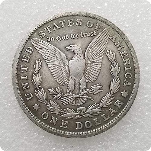 Вызовная Монети Старинни Занаяти от 1947 Г. Мексико Латунная сребърно покритие Старата Сребърна Доларова Монета Чужд Сребърен долар #51 Колекция от монети
