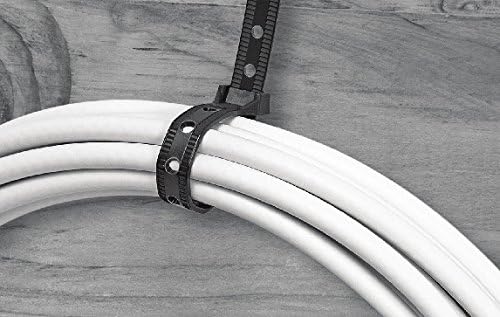 Southwire CT0890100 8-инчов кабелни превръзки за повишена здравина тест на якост 90 килограма, Универсална удобен цип, черна (опаковка
