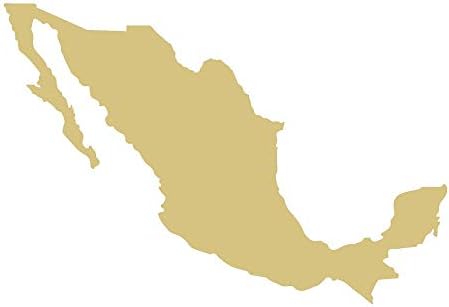 Мексикански Силует От Незаконченного Дърво Cinco de Mayo Врата Закачалка МДФ профили ВЪВ форма на Платно Стил 1 (6)