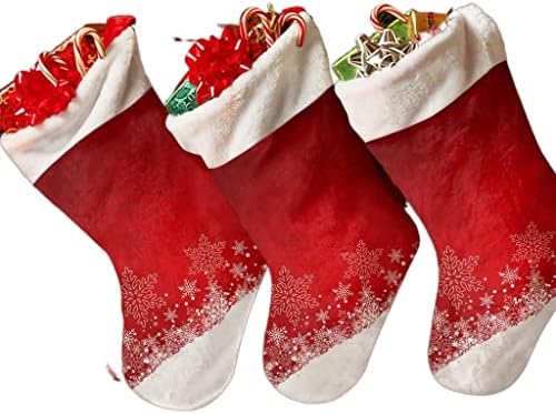 WXBDD Коледни Чорапи, коледен подарък, чанти за бонбони, Коледни Украси за дома, Коледна Елха, висящи украшения (Цвят: 1бр, Размер: