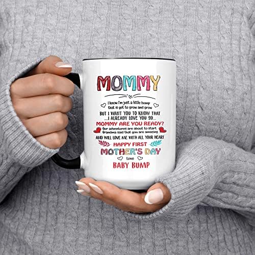 Мамо, Честит първата майка от керамични чаши Бейби Бум, Подаръци за бременни, Обявяване на бременността, Подарък за майка на неродено