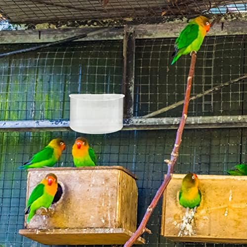 Контейнери за храна Ipetboom Клетка за птици, на Папагали 8 бр. Чиния За Хранене на Птици Подвесная Ясла За Птици Чаши във формата