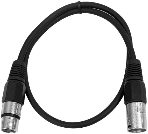 Сеизмичен аудио кабел за свързване SAXLX-2 - 2' Black XLR Male - XLR Female - Балансиран пач-кабел с дължина 2 метра