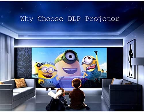 Видео проектор WERFDS За Домашно Кино с Пълна Резолюция 720p Led Безплатен Проектор за Домашно Кино за Смартфон