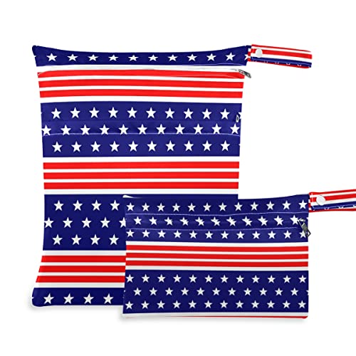 Националното Знаме на САЩ с Ивици и Звезди, Чанта за Влажни сушене на Пелените за многократна употреба, Чанта за Влажни сушене Бански костюми, Водоустойчив Органай?
