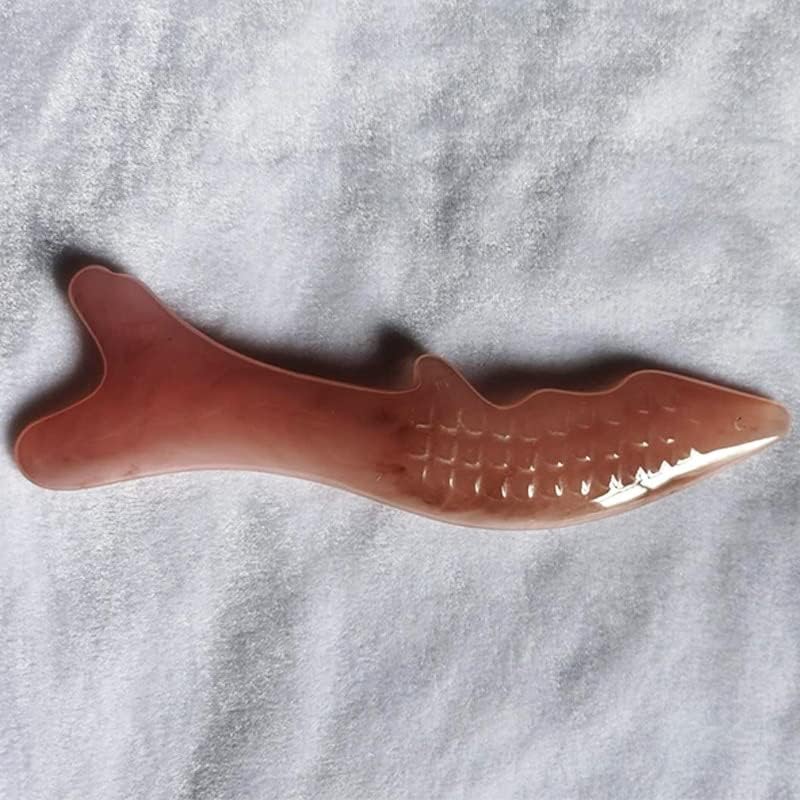 1 Опаковка Гуа-Ша под формата на Риба, дъска във формата на риба, Стъргало от Естествена Смола, Китайски Инструмент Гуа-Ша за Лицето,