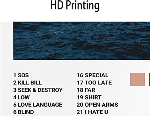 Usspo Sza Корица на Музикален албум на Плакат Печат на Платно Стенно Изкуство Limit Подписан Плакат Ctrt Естетически Комплект от 6 елементи на Общежитието 8x10 инча, Без рамка