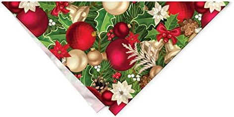 Коледен Шал за домашни любимци Ambesonne, Свирки от клоните на дърво, 16 X 16, Многоцветен