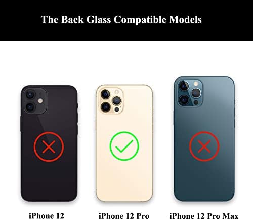 Смяна на стъкло на задната корица LOZOP (без лого) за iPhone 12 Pro с помощта на инструменти Repir, ръководства на потребителя и