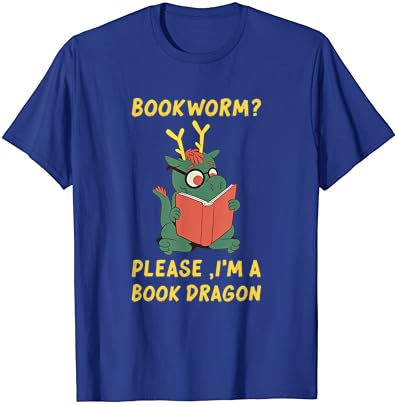 Забавно Облекло с Книга Червей За Мъже И Жени, Моля, Аз Тениска с Книга Дракон