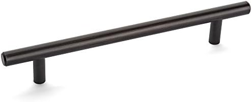 Бронзови Фитинги за кабинет Cosmas 305-320ORB, настъргани с маслени бои, в европейски стил, с плъзгаща се дръжка - 12-5/8 (320 мм)