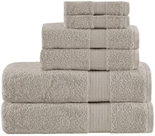Комплект кърпи за баня Madison Park от органичен памук, качеството на хотел и Спа, абсорбира влага, бързо изсъхва, комплект