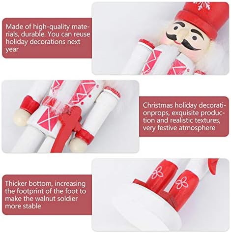 Abaodam 10 бр. Лешникотрошачката Коледна Украса Открит Дървен Коледен Лешникотрошачката Фигурки на Войници Празничен Дисплей Куклени Подаръци
