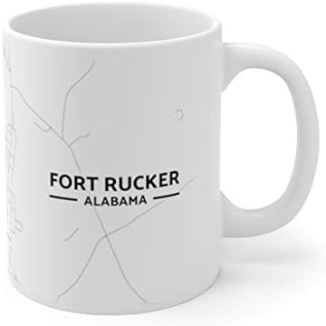 Чаша AL Map от Форт Ракера, Алабама (15 унция)