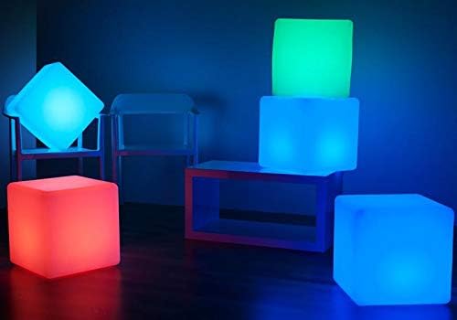 Седалка Accent LED Glowing Cube Перезаряжаемое - Дистанционно управление - Декоративно - затъмнение, Светкавица, Плавно, отслабване, Стробоскоп, включване и изключване