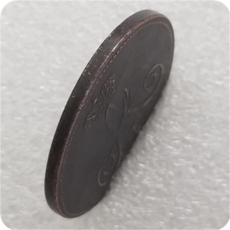 QINGFENG Старинни Занаяти Руски Тип #2 1810 Русия Монета в 1 Стотинка Сребърен долар