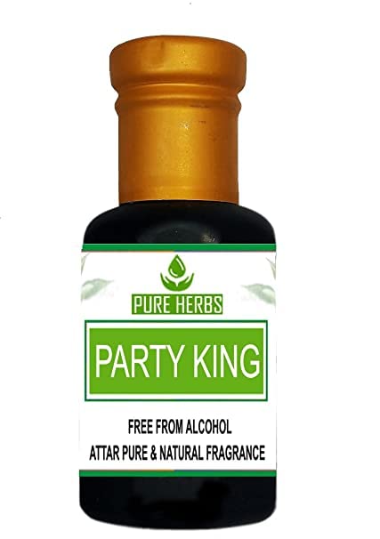Pure Herbs Party King Attar без алкохол за унисекс, подходящ за специални случаи, партита и ежедневна употреба 25 мл