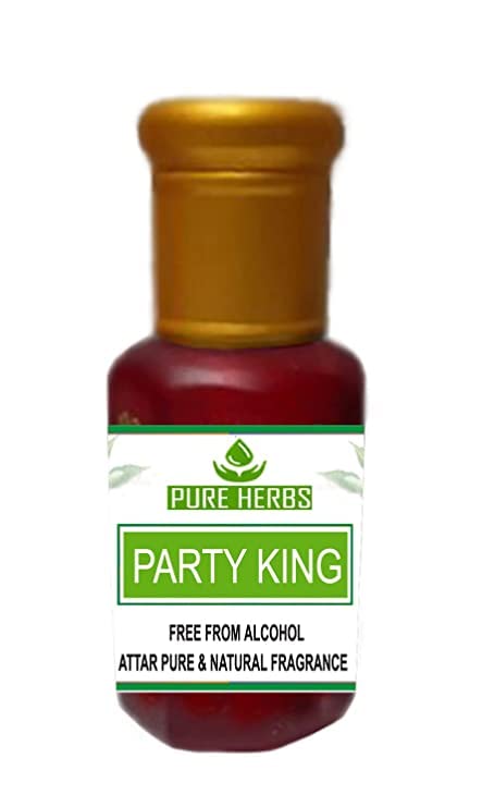 Pure Herbs Party King Attar без алкохол за мъже, подходящ за специални случаи, партита и ежедневна употреба 50 мл
