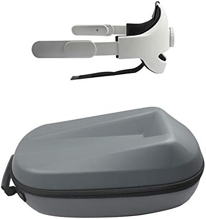 Регулируема каишка CALIDAKA за Oculus Quest 2, уменьшающий натиска на главата, с калъф за носене за подобряване на комфорта и възпроизвеждане