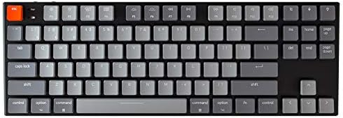 Механични клавиатури Keychron K1 Bluetooth, Безжична Ръчна Детска Клавиатура с низкопрофильным ключа Gateron Син / Бял led подсветка