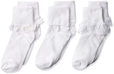 Чорапи Джефрис С Белезници с Голяма Дупка / Необичайни Дантелени Чорапи За Момичета 3 Опаковки