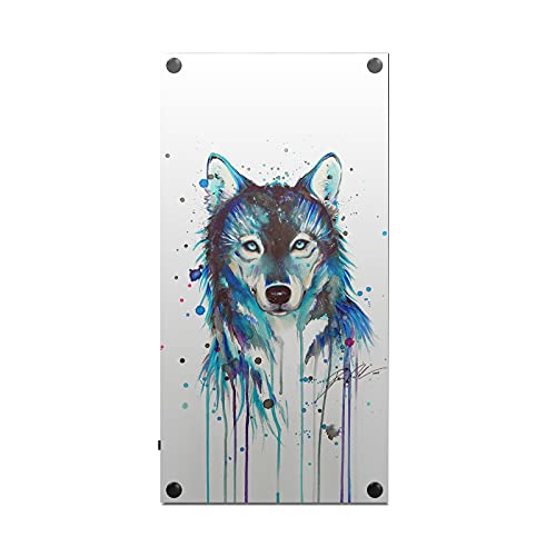 Дизайн на своята практика за главата Официално Лицензиран Pixie Ice Cold Wolf Art Mix Матова повърхност Винил Стикер Калъф за игра