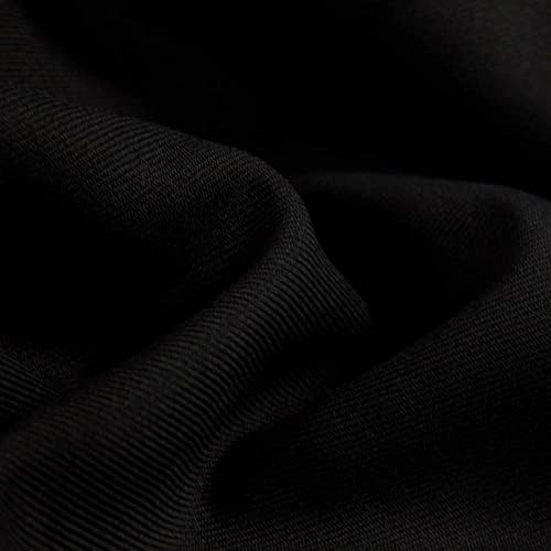 Черна Полиестерна габардиновая плат Delaney by The Yard за костюми, Палта, Панталони /Слаксов, Униформи - 10056