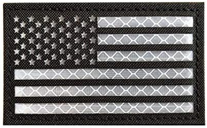 Инфрачервен IR-пластир с флага на САЩ, тактически Военен Боен дух, Отразяваща пластир с емблемата на Американски флаг, който поддържа