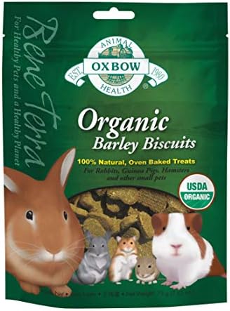 Oxbow Organic Rewards Бисквитките от ечемик и Сено за зайци, морски свинчета, чинчили и малки домашни любимци Зелено 2,64 унция