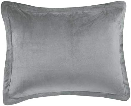 Комплект спално бельо Basics с ультрамягким одеяло от шерпи от микроминки - въглен, King