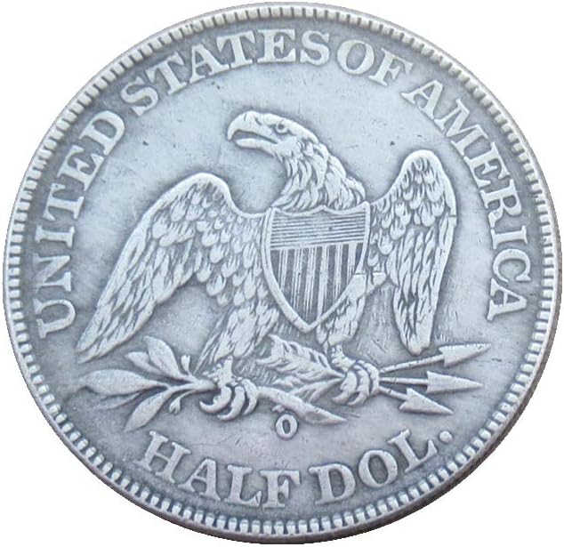 Възпоменателна Монета-Копие на Знамето на САЩ в Полдоллара 1840 година с Посеребренным покритие