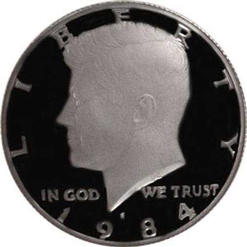 Монети на САЩ от 1984 г., с Скъпоценния камък на Кенеди в Полдоллара