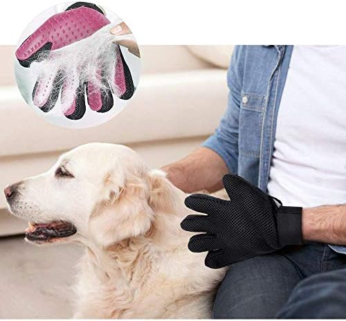 Най-влажна 1 Чифт Ръкавици за грижа за домашни животни - Нежна Ръкавица-четка за премахване на козината - Ефективна Рукавица за премахване на козината на домашни люб
