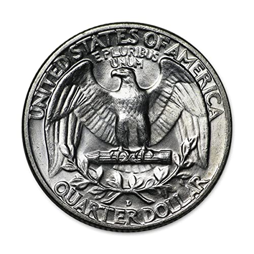 1959 D Washington Quarter 25C Блестящ Непреработена БУ Рядък 90% Сребро Отличен Банкова Подпори Скъпоценен Албум, който е Избран