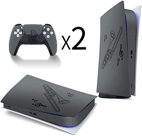 Тромбон 3 бр. Стикер за цялото тяло Стикер за PS5 Digital Edition за конзолата PS5 и контролер