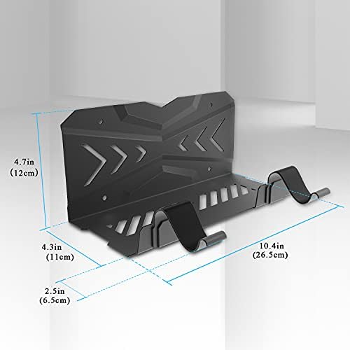 Монтиране на стена UPOK за PS5 - Аксесоари Игрова конзола Playstation 5 Digital /Disc Edition, Плаващ шелф за телевизор, с 2 Подвижни