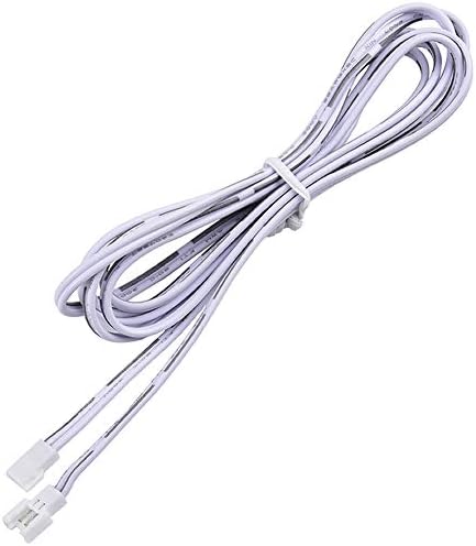 2-пинов Удлинительный кабел за комплект led осветление Lvyinyin под шкаф, Бели Шнурове, по 5 метра всеки, 4 опаковки