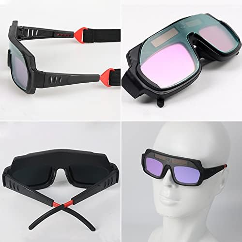 YIFUOK Соларни Заваръчни Очила С Автоматично Затъмняване, Маска-Каска, Заваръчни Очила, Защитна Маска С Автоматично Затъмняване,