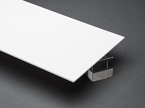 1/8 (3 mm) Плътен Бял Акрилен лист 12 x12 От плексиглас, Гласове EDILEN