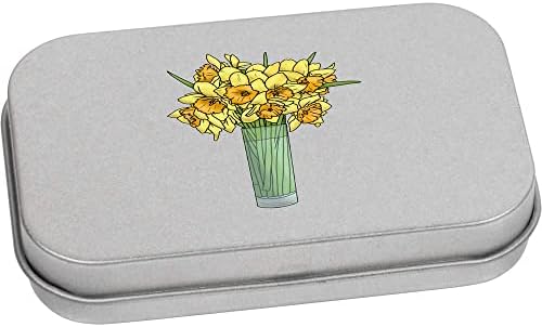 Лидице кутия за канцеларски материали Azeeda Ваза с нарциси на метални панти (TT00196159)