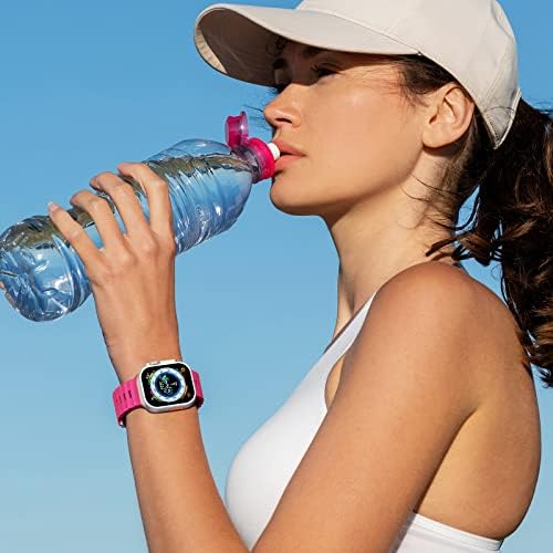 Въжета THWALK Sport Океан, съвместими с каишка на Apple Watch 38 мм 40 мм 41 мм 42 мм 44 мм 45 мм на 49 мм за Жени и мъже, Сменяеми Водоустойчив Въжета, Аксесоари за iWatch Apple Watch Ultra SE Series 8/7/6