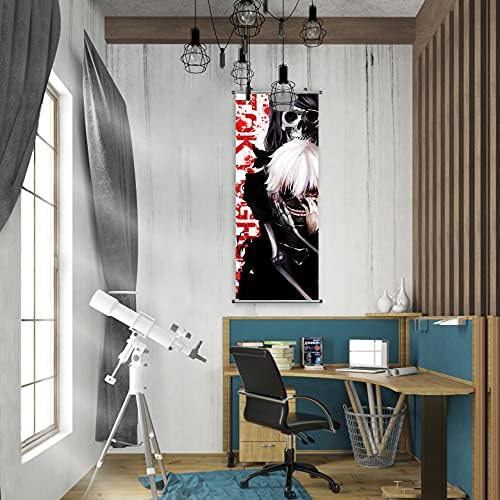 Плакат с Преобръщане аниме CosInStyle за Кен Канеки и Камиширо Ризе - Щампи върху материи от 100 см x 40 см | Подарък за Премиальную и художествена тема Аниме | Японска Манга,