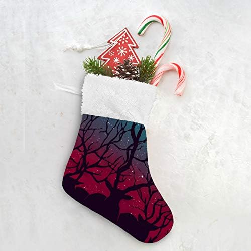 Коледни Чорапи ALAZA с Елени, Класически Персонализирани Малки Декорации за Отглеждане за Семейни празници, Определени Декор за парти 4,7,87