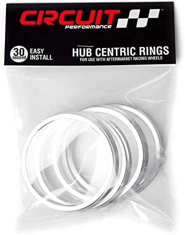 Централните пръстени за ступиц Circuit Performance (4 групи) - Пръстени от сребрист алуминий 76,1-67,1 мм - Съвместима с автомобилни